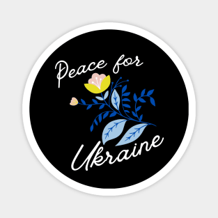 Peace for Ukraine Ukrainian Wildflower Magnet